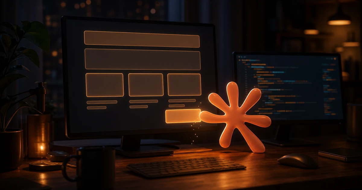 Терминал с Claude Code, который редактирует код React-компонента для сайта
