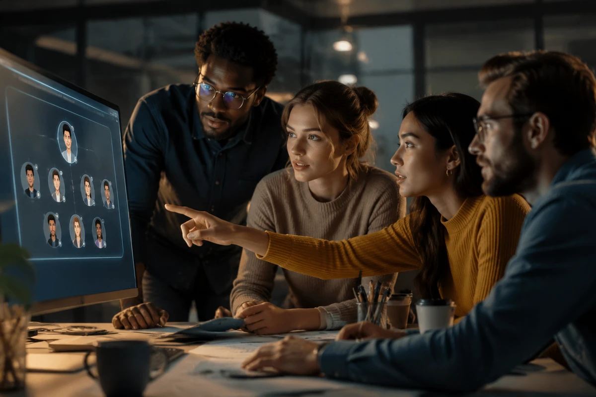 Команда за ноутбуками обсуждает переход на Claude for teams в россии