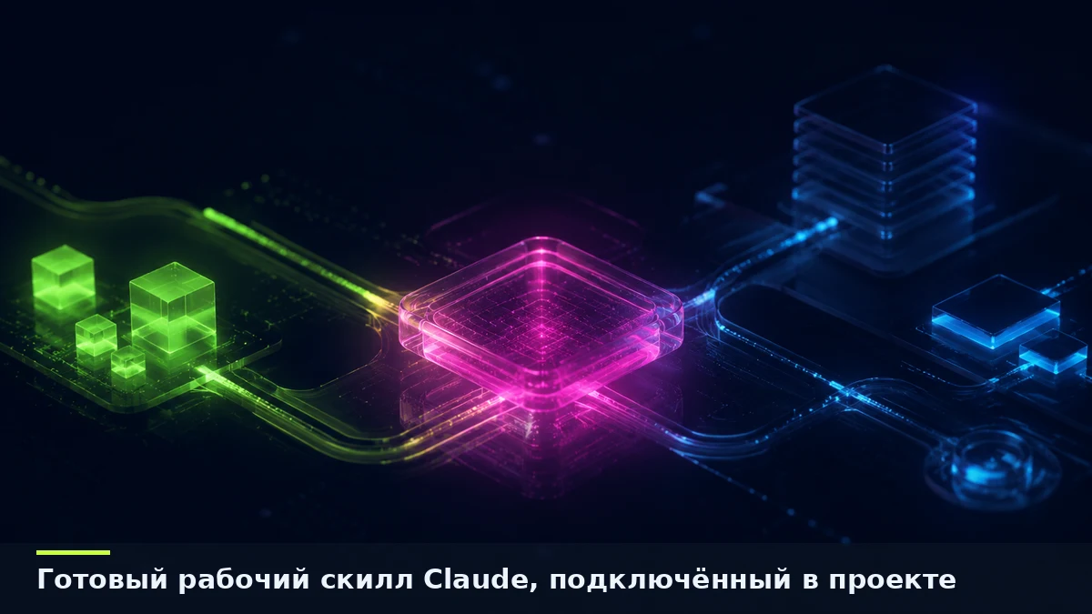 Custom skills Claude в деле: итоговая схема подключения к рабочим инструментам
