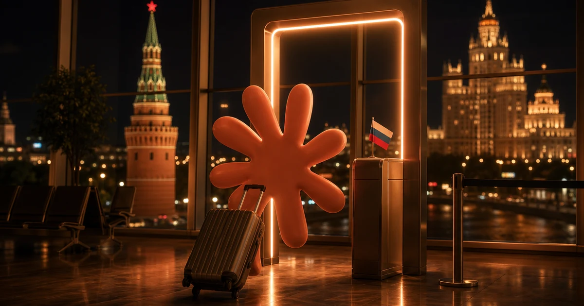 Карта России с закрытым замком и знаком запрета — доступ к Claude в 2026