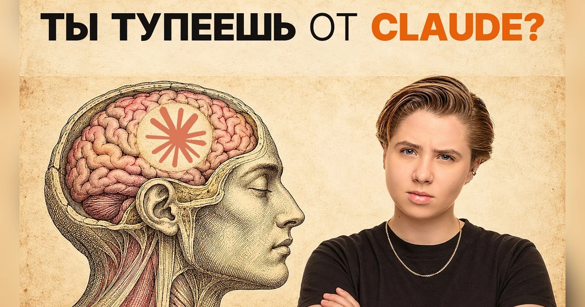 Кадр из видео: Как я стала учиться за час вместо 100 с Claude — и не потупела
