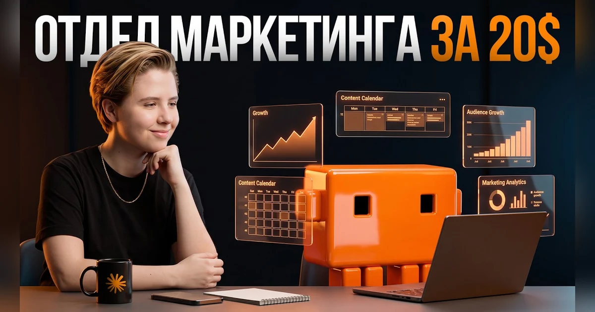 Кадр из видео: Как я веду блог с Claude без маркетингового отдела: реальный опыт и цифры